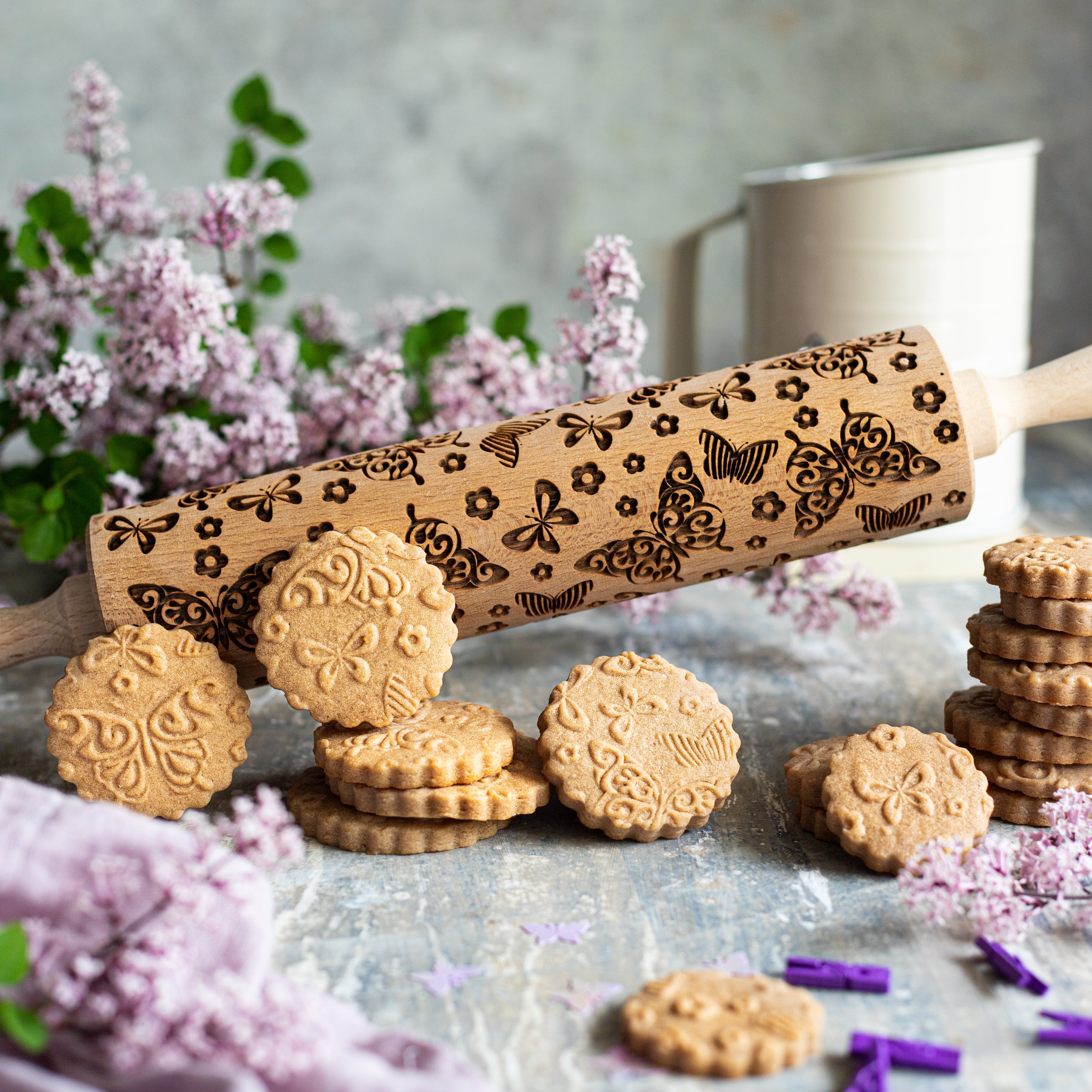 Butterflies Rolling Pin
