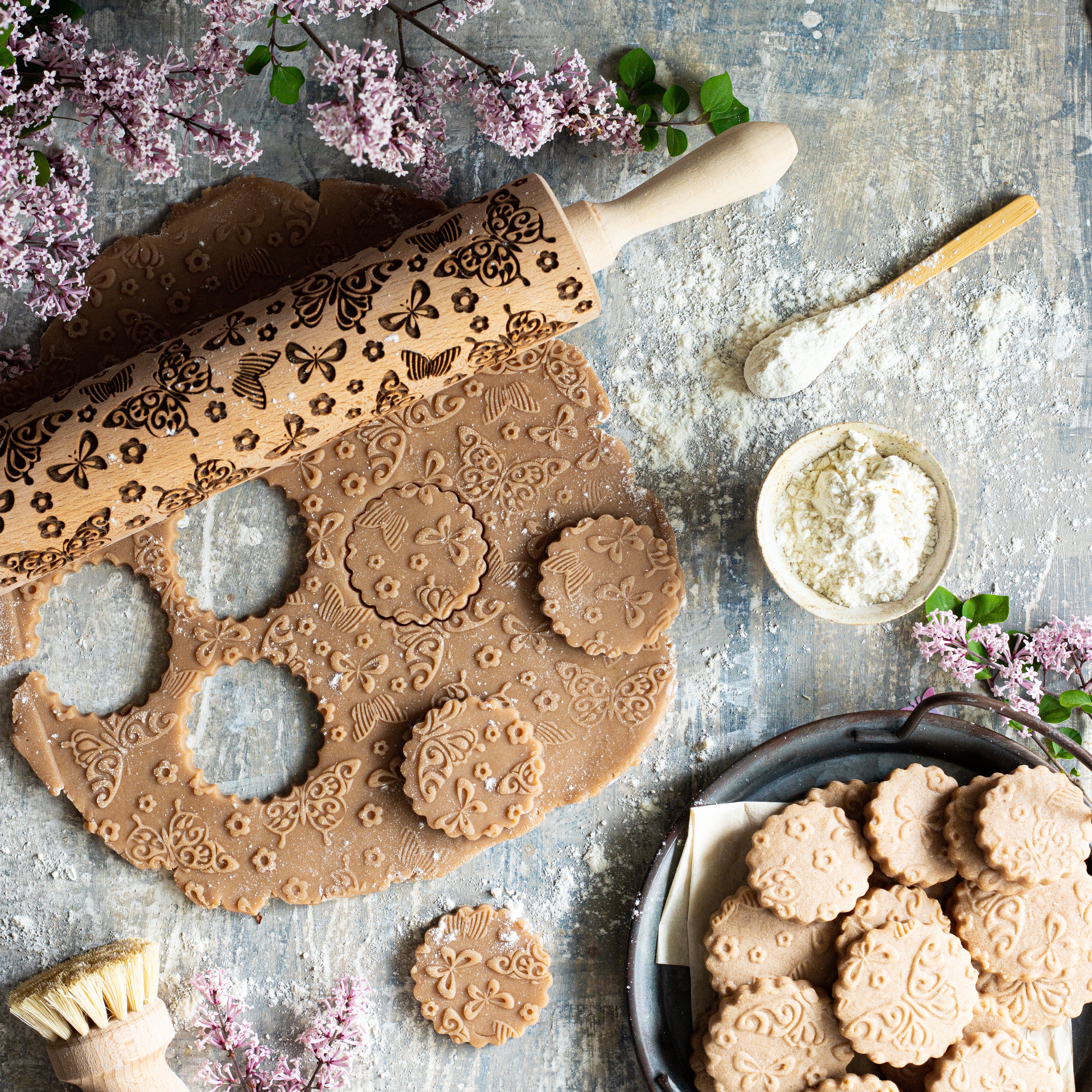 Butterflies Rolling Pin